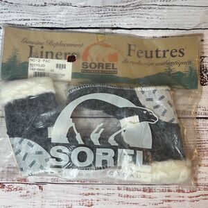 NOS NEW SOREL Canada ‎ CHILDS YOUTH WOOL FELT REPLACEMENT BOOT LINERS SIZE 2